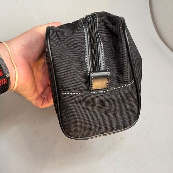 RL Ralph Lauren Black Travel Toiletry Cosmetic Bag 10" x 6" x 5" - Picture 7 of 16